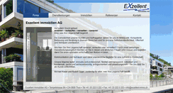 Desktop Screenshot of exzellent-immo.ch