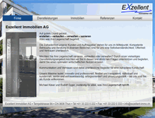 Tablet Screenshot of exzellent-immo.ch